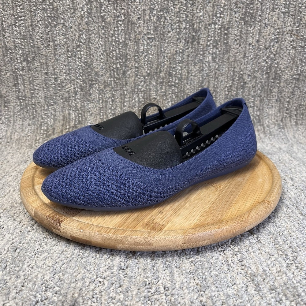 Allbirds Tree Breezers TB Ballet Flats Womens Size 6.5 Navy Blue Indigo Slip On